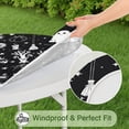 thumbnail image 5 of Vintage Halloween Elements Pattern Round Fitted Tablecloth with Elastic Edge,Dining Table Cover Waterproof,Outdoor Round Tablecloth for Camping,Dining,Indoor and Outdoor, 5 of 7