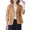 Coffee XL, variant on Fall Spring Suit Coat Turn-down Collar Loose Long Sleeves Pure Color Double Buttons Cardigan Casual Daily Wear Jacket