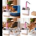 thumbnail image 6 of Stainless Steel Cat Litter Holder Stand with Sifting Nonstick Grids for All Litter Pans Indoor Use Easy Heavy Duty Metal Construction, 27.7 cm, Pink, 6 of 9