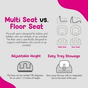 Bumbo Toddler Multi Seat 3-in-1 Booster High Chair and Tray, White/Desert Mirage, 2 Pack