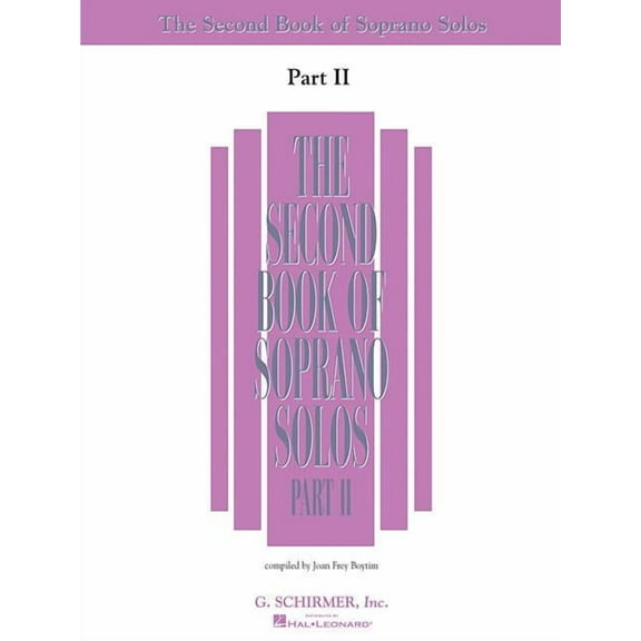 The Second Book of Soprano Solos Part II: Book Only, (Paperback)