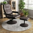 thumbnail image 1 of Costway Reclining Chair with Ottoman Lounge Accent Armchair Padded Seat Footrest for Bedroom, 1 of 10
