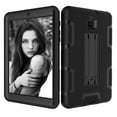 thumbnail image 2 of Golden Sheeps Compatible for Samsung Galaxy Tab A 8.0 2018 Model SM-T387 Verizon/Sprint/T-Mobile High Impact Hybrid Drop Proof Armor Defender Full-body Protection Case Convertible Built in Stand-Black, 2 of 5