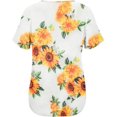 thumbnail image 4 of Generic Chemises à Manches Courtes pour Femmes, Tunique d'Été Décontractée Chic, Mode Automne 2024, Mignonnes Blouses pour Leggings, 4 of 6