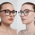 thumbnail image 2 of 2 Pack Blue Light Blocking Glasses Women Men Round Frame Computer Laptop Office Gaming, 2 of 8