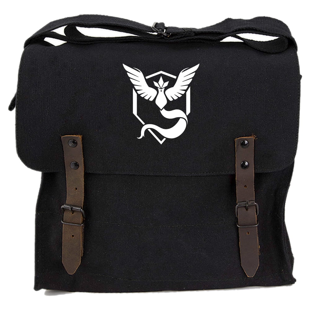 Pokemon Go TEAM MYSTIC Articuno Vintage Medic Bag Crossbody Shoulder Messenger - Black