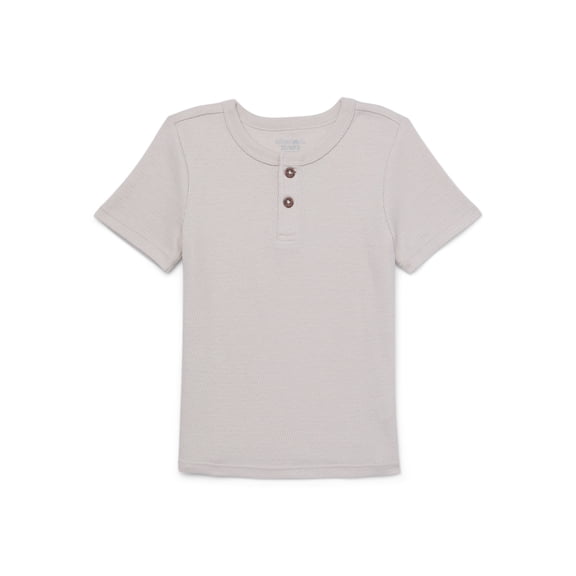 Garanimals Toddler Boy Short Sleeve Mesh Henley T-Shirt, Sizes 18M-5T