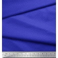 thumbnail image 2 of Soimoi Blue polyester Crepe Fabric Diamond Geometric Decor Fabric Printed Yard 52 Inch Wide, 2 of 5