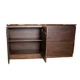 thumbnail image 2 of Vyva Sideboard Buffet Console, Walnut Brown Rubberwood, 71 Inch, 2 of 3