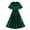 B107 Green womens summer dresses clearance under $5, variant on Cagogo Women's 1950s Vintage Audrey Hepburn Style Cocktail Party Evening Prom Gown Swing Dresses Rockabilly Retro Short Sleeve Midi Dress
