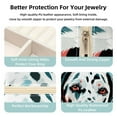 thumbnail image 3 of Dalmatians Travel Portable Square Storage Box with Earring Holder, Necklace Organizer, and Travel Organizer for Rings, Earrings, Necklaces, Bracelets, and More - Ideal for Girls and Women, 3 of 6