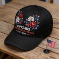 thumbnail image 4 of US 250th Anniversary Print Casual Cap, America 250 Hat with Bold Graphic, Usa 250Th Anniversary Classic Fit, America 250th Anniversary Hat for Patriotic Occasions, Black, 4 of 8