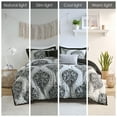 thumbnail image 3 of Intelligent Design Senna -All Seasons Comforter Set, Black - King/Cal King, 3 of 16