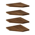 thumbnail image 6 of Fairy 4 Tier Walnut Corner Floating Shelves for Wall, Space-Saving Corner Shelf Unit for Home Storage and Display, 6 of 8