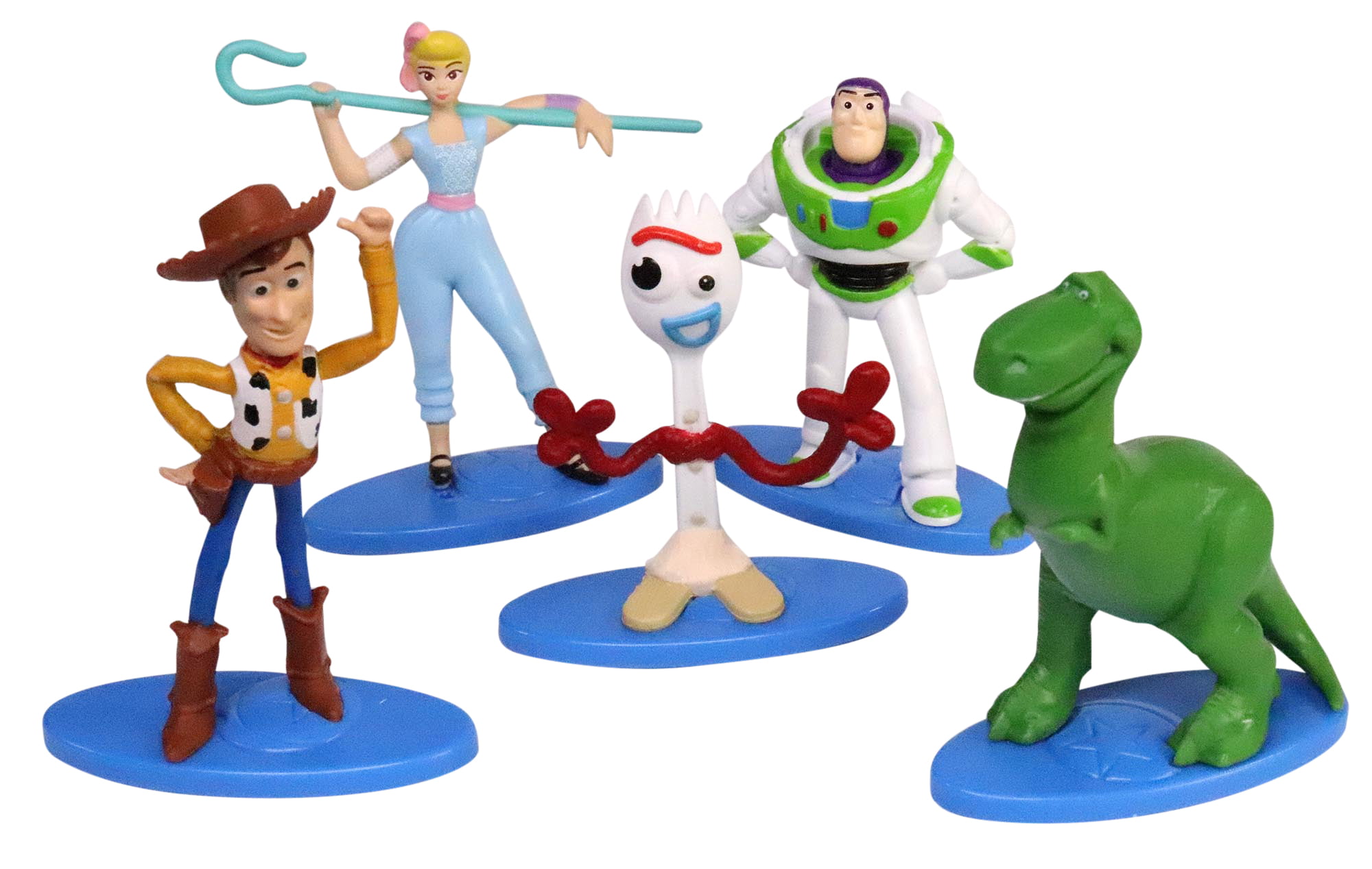 Disney Pixar Toy Story 4 Figurines Set of 5 Woody Bo PEEP Buzz Rex & Forky for sale online 