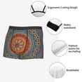 thumbnail image 6 of Bingfone Mandala Men's Underwear - Casual Stretch Boxer Briefs-X-Large, 6 of 9