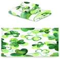 thumbnail image 2 of Coolnut St. Patrick Clover Towel Set of 3 with Bath Towel, Hand Towel and Wash Cloth, Soft, Quick Drying and Comfortable Towels for Bathroom Kitchen Home Travel Hotel Gym Washcloth Gift, 2 of 7