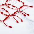 thumbnail image 4 of 7 Knots Bracelets for Protection, Adjustable Red String Rope Ankle Bracelet, Handmade Amulet Strand Thread Kabbalah Cord Jewelry Accessory for Men Women, 6Packs, 4 of 9