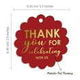 thumbnail image 6 of Inkdotpot Thank You For Celebrating With Us Bridal Shower-Baby Shower-Retirement-Wedding-Birthday Bottle Tag Real Gold Foil Favor Hang Tags 100 Pack, 6 of 7