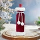 thumbnail image 5 of Set de fundas para botellas de vino navideño - Decoraciones de terciopelo navideño para restaurantes y fiestas en casa, bolsas de botellas de poliéster de 27x12cm, 5 of 6