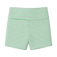 thumbnail image 6 of PWPSG Women's Striped High Waist Tight Biker Shorts, Tummy Control Slim Fit for Yoga Workout Daily Wear Green S, 6 of 6