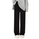 thumbnail image 1 of Gibobby Pantalones mujer frío Pantalones largos informales de cintura alta para mujer, pantalones largos de pierna ancha, pantalones de sarga elástica con bolsillo(Negro,M), 1 of 5