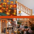 thumbnail image 4 of Halloween Decorations, Pumpkins Garland Lights Fall Decorations String Light LED Fall Lights Battery Operated Indoor Home Outdoor Halloween Decor, Orange, 4 of 8