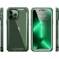 thumbnail image 7 of i-Blason Ares Case for iPhone 13 Pro 6.1 Inch (2021 Release), Dual Layer Rugged Clear Bumper Case with Built-in Screen Protector (Green), 7 of 7
