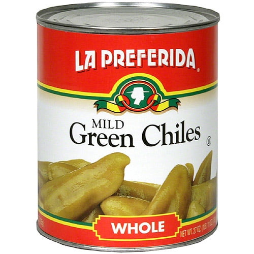 La Preferida Whole Green Chiles, 27 oz (Pack of 12)