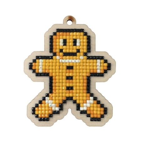 UPC: 4630103945807 | Gingerbread Man CSw447 Diamond Painting on Plywood Kit