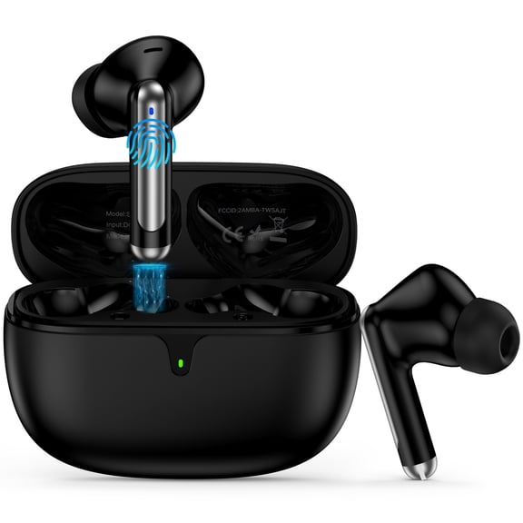ABCPOW Wireless Earbuds,Bluetooth 5.4 Headphones 48Hrs Playtime Waterproof IPX6 In-Ear Stereo Earphones Headset Noise Cancelling Charging Case True Wireless Earbuds Compatible with iPhone Android