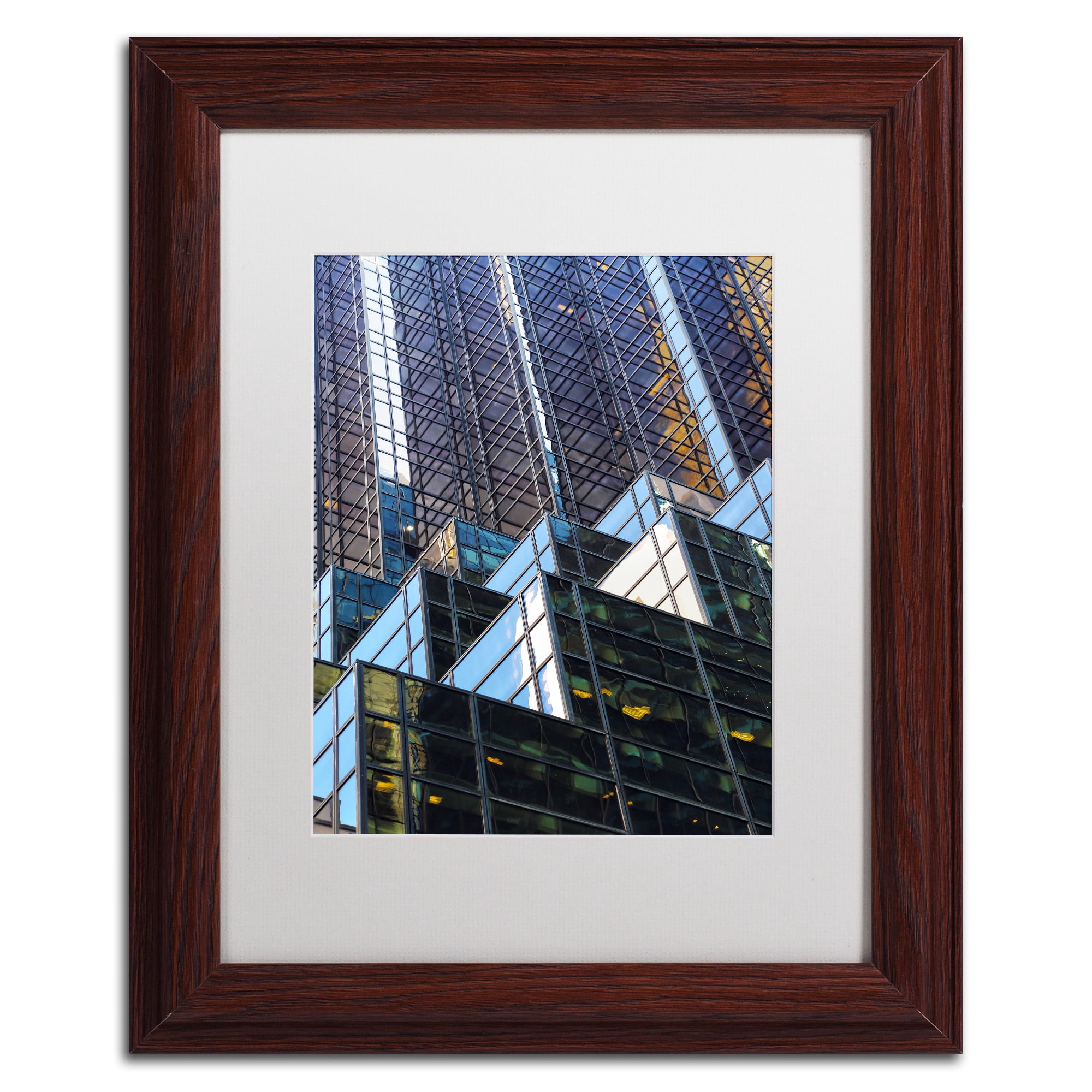 "Trump Tower" Canvas Art by CATeyes, White Matte, Wood Frame