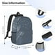 thumbnail image 5 of Easygdp White Dandelion Mochila Ligera de 15 Pulgadas para Estudiantes, Mochila Cómoda para la Escuela y Viajes, Correas Ajustables, 5 of 6