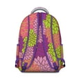 thumbnail image 3 of Chic Vintage Boho Backpack - Tribal Print 17" Laptop Bag, Roomy College Daypack, Durable Oxford Fabric, Perfect for Dorm, Library & Travel, 3 of 6