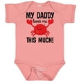 thumbnail image 3 of Inktastic Daddy Loves Me Childs Crab Boys or Girls Baby Bodysuit, 3 of 5
