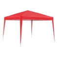 thumbnail image 5 of Ainfox 10 x 10 ft Pop-Up Canopy Tent Gazebo Party,Gazebo,Beach,Camping,Sun Shelter,Market,Tailgate Party,Backyard（Red）, 5 of 7