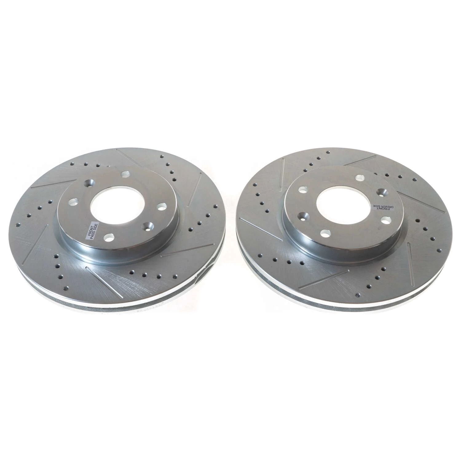 Power Stop Front Pair of Drilled and Slotted Brake Rotors JBR1320XPR