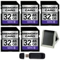thumbnail image 1 of 32GB SDHC Class 10 Memory Card + SD Card USB Reader + Memory Card Wallet Bundle (5-Pack), 1 of 4