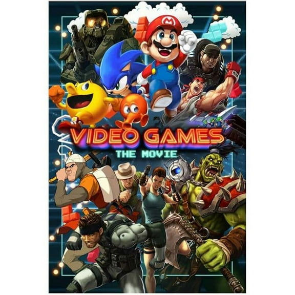 Pop Culture Graphics MOVEB37045 Video Games The Movie Movie Poster, 11 x 17