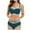 Green, variant on Spaghetti Strap Bikini Sets For Women Cheeky Bandeau Tops And High Waist Panty Swimsuit 2Piece Green 1 L