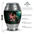 thumbnail image 2 of SABURIAL Rose Urn - Large Urns For Human Ashes Adult Man - Funeral Urns - Decorative Burial Urn For Mom & Dad - Combo Of 10 Inch & 3 Inch, 2 of 7
