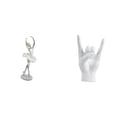 thumbnail image 1 of Elegante Figura De Mano Danzante, Escultura De Arte Moderno, Adorno Creativo De Escritorio Para Dormitorio, Oficina, Entrada, Apartamento O Restaurante., 1 of 8
