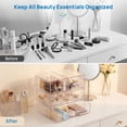 thumbnail image 6 of Sindcom Stackable Storage Drawers Set of 4,Clear Plastic Organizer Bins for Makeup, Cosmetics, Beauty Supplies,Bathroom Organizer Countertop,Bathroom Under Sink Organizer,12.1 × 7.5 × 11.4 in, 6 of 9