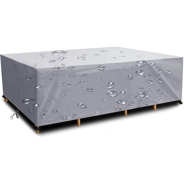 Fundas para muebles de patio resistentes, fundas para sofá de exterior duraderas e impermeables, fundas para muebles de patio resistentes a desgarros para muebles de jardín, tela Oxford 420D con