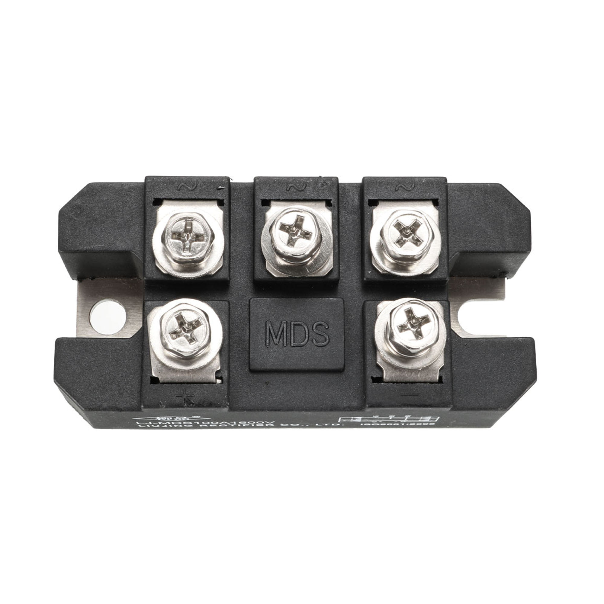 Diode Bridge Rectifier Module 3 Phase MDS-100A 1600V 5 Terminals Diode Module Bridge Rectifier Power Module Supply for Three-Phase Rectification 
