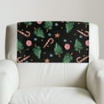 thumbnail image 5 of COEQINE Headrest Cover for Recliners, Non-Slip Faux Leather Headrest Protector with Hook and Loop Straps, Waterproof Furniture Protector for Sofa, 17x27 Inch, Christmas Tree Star Candy Cane, 5 of 7
