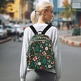 thumbnail image 7 of Quilted Backpack Fashion Backpack 10.23*5.11*12.59 Inch Women's Fashion Backpack Picnic Shopping Travel Out Sports backpack Christmas Elements, 7 of 7