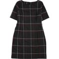 thumbnail image 1 of Alfani Womens Grid Sheath Dress, Negro, 16, 1 of 2