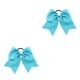 thumbnail image 4 of Qarigey Banda para el cabello grande Bowknot Goma elástica Soporte de cola de caballo ajustable Cabellos Cuerda Scrunchies para mujeres Multi Cielo azul 2Conjunto, 4 of 6