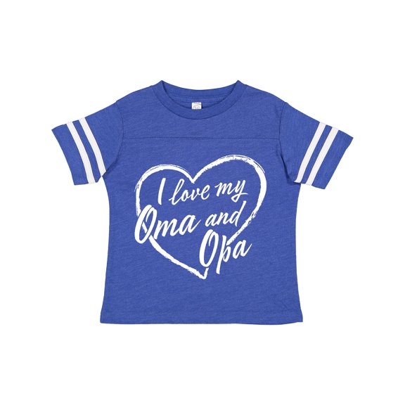 Inktastic I Love My Oma and Opa in White Chalk Heart Boys or Girls Toddler T-Shirt
